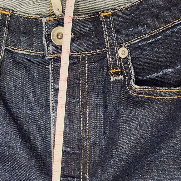 rag & bone Nina High Rise Jeans Women's Size 26 Dark Blue Stretch Denim Ankle - Picture 5 of 11